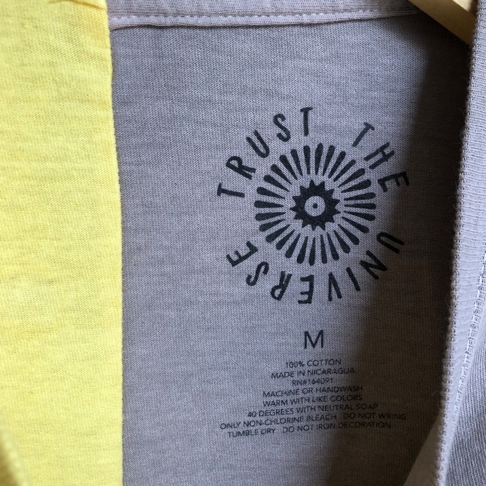 Urban Outfitters NEW Trust the Universe Split T-shirt Texas Biker Boho Women’s M - Picture 4 of 6